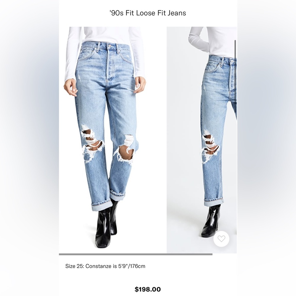 ✨SALE✨ AGOLDE '90s Fit Loose Fit Jeans 23